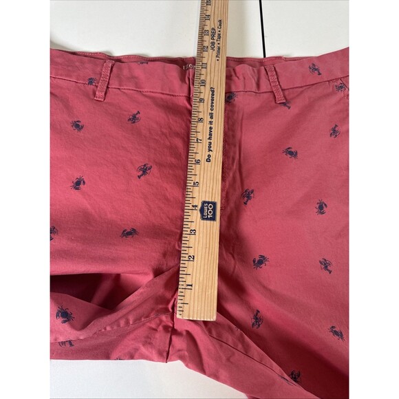 IZOD Performance Advantage Saltwater Golf Shorts 34 Lobsters Crabs Slash Pockets - Picture 6 of 8